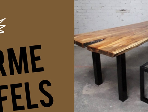 Diverse houten tafels